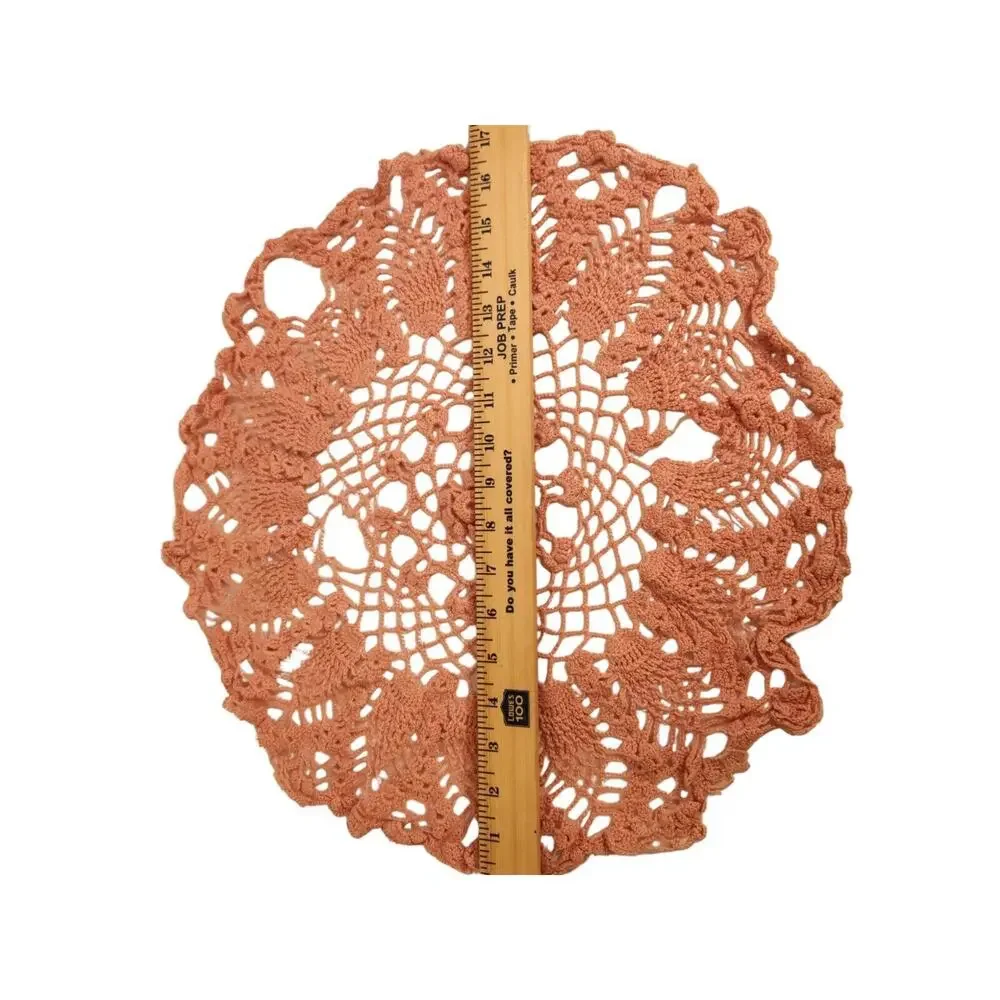 Handcrafted vtg crocheted